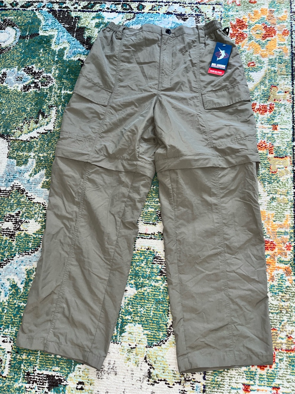 Reel Legends Pants Mens 30-Large Convertible Outdoors Fishing Cargo Pockets